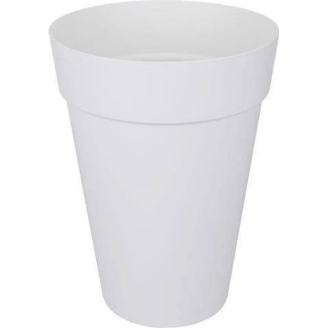 ELHO Loft Urban Round Flowerpot High 42 - Blanc - Ø 42 x H 56 cm - Extérieur - 100 % recyclé