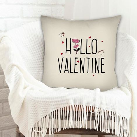 Housse de coussin carrée standard 45x45cm fermeture à glissière pour mari femme anniversaire