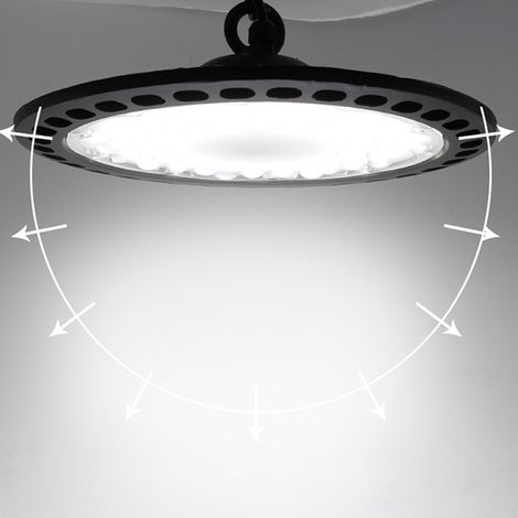 Ampoule LED UFO haute efficacité pour éclairage industriel, faible consommation, IRC≥80, prise EU, 6500K, 100W
