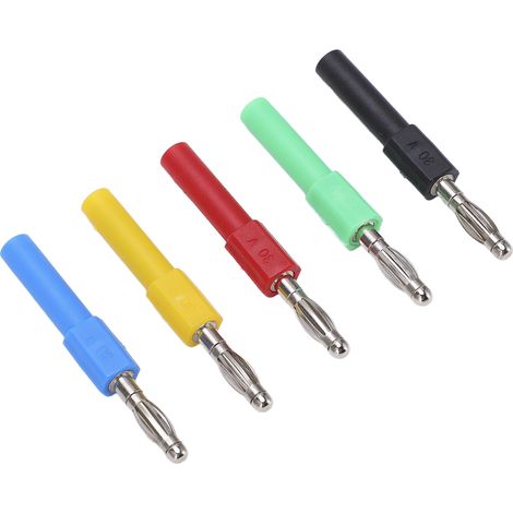 5 Stück/Set J.20012 Bananenstecker-Adapter (4 mm Stecker auf 2 mm Buchse) für Multimeter (1/5)