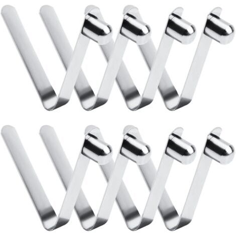 8pcs pinces à ressort, pinces à ressort pour kayak de 8 mm, à ressort à bouton-poussoir en acier inoxydable pour mât de tente à pagaie de camping (1/3)