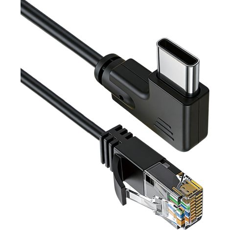Câble adaptateur USB-C vers RJ45 LAN portable, câble Ethernet Type-C vers RJ45 pour ordinateur portable avec accès Internet instantané (1/5)
