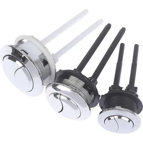 1 bouton poussoir for réservoir de toilette à double chasse d'eau (1/3)