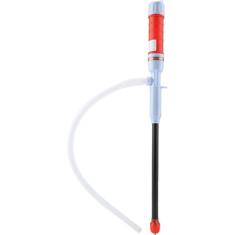 Pompe électrique à piles pour transfert de liquides diesel, huile, eau, aquarium et poissons, tuyau inclus, rouge (1/5)