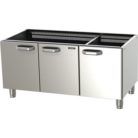 Soubassement - 3 portes - 120cm - Inox - Casselin