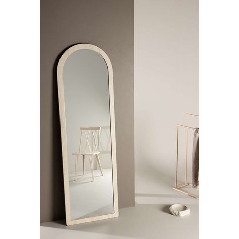 Memphis miroir sol 60x193 cm whitewash.