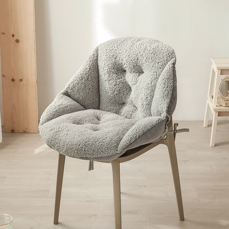 Coussin de chaise avec dossier ergonomique, anti-coccyx et anti-escarres, soulagement des douleurs lombaires, assise auto-bureau, cadeau pour enfants ou petite amie (1/5)