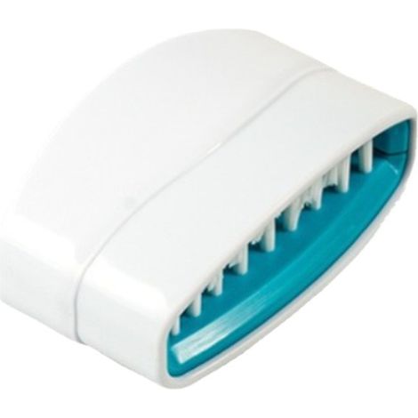Lot de 4 brosses de nettoyage d'évier bleues à ventouse amovibles, pour la vaisselle et les couverts (11 x 6,3 x 4,3 cm). (1/5)