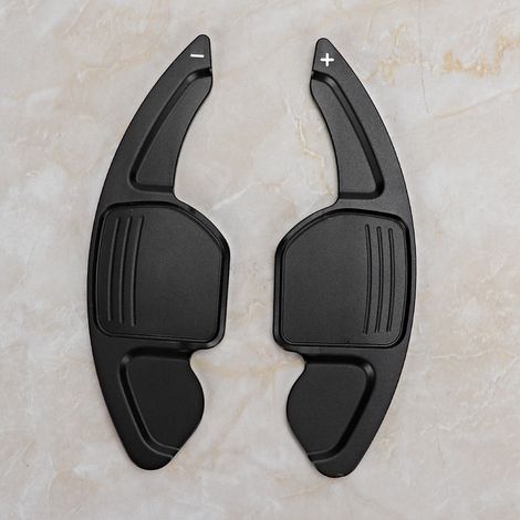 Lot de 2 palettes de changement de vitesse noires pour volant de voiture, compatibles avec Audi A3, A4L, A5, A6, A7, A8 et S5. (1/5)