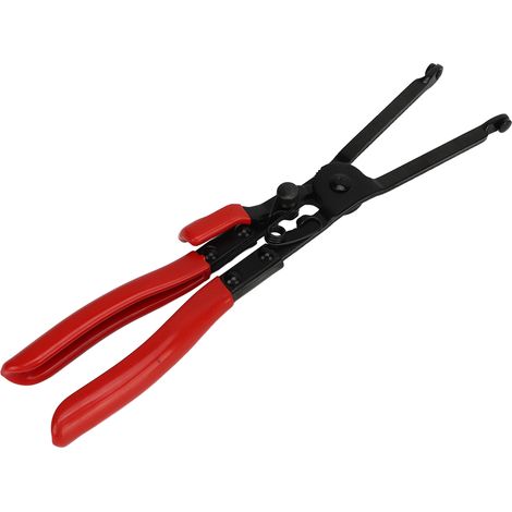 Pince à colliers de serrage pour tuyaux d'échappement, en acier au carbone robuste, à mâchoires longues, outil de démontage de colliers de serrage pour tuyaux d'échappement