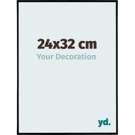 yd. - Cadre photo 24x32 - Noir Mat - Plastique - Evry