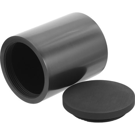 Creuset Résistant aux Hautes Températures en Graphite de Haute Pureté 60ml avec Couvercle à Vis pour Fonderie et Moulage de Fer et Argenté (1/5)