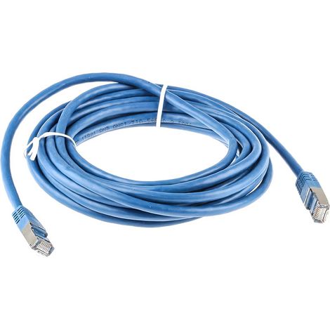 Câble cat 6 Avec connecteur / , S/FTP, gaine PVC Bleu, 5m ( Prix pour 1 )