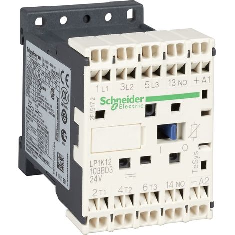 Contattore TeSys LP4K - 3 poli - AC3 440V 9 A - 24 V CC - LP4K09103BW3
