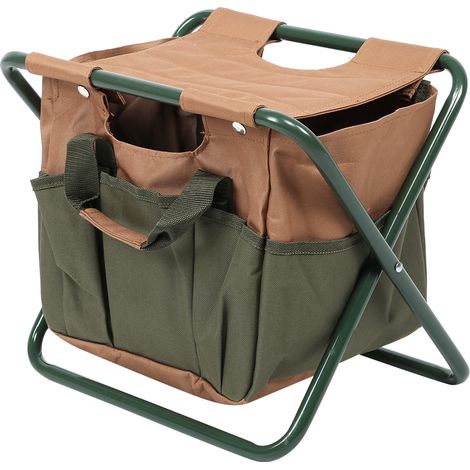 Chaise pliante portable, tabouret de camping avec sac de rangement, idéale pour la pêche, les voyages, la plage et les barbecues en intérieur et en extérieur. (1/5)