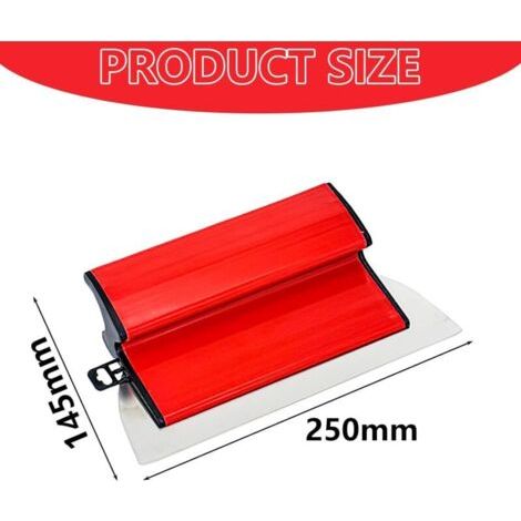Spatola per intonacatura: Spatola lisciante da 25 cm, spatola professionale per intonacatura larga 0,5 mm per lisciare e rifinire rivestimenti in calcestruzzo. (1/3)
