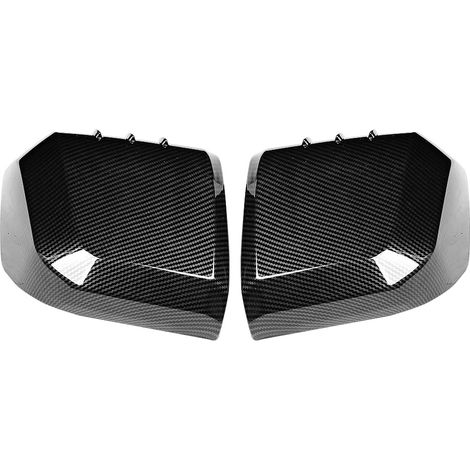 2 pièces Coque de Rétroviseur Extérieur Voiture Style Fibre de Carbone Compatible Hiace 2019 (1/5)