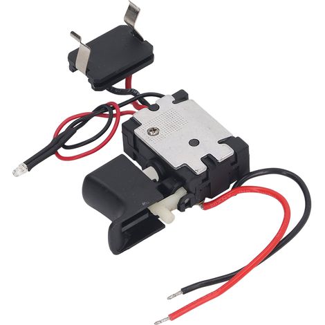Perceuse sans fil avec gâchette, batterie au lithium, clé électrique, variateur de vitesse, interrupteur à gâchette et éclairage 7,2-24 V
