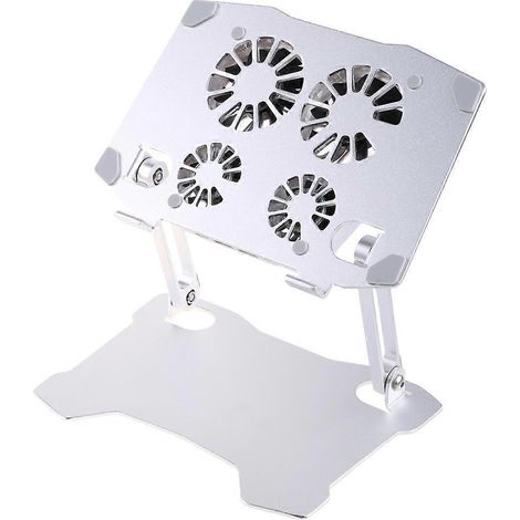 Ergonomischer Laptopständer aus Aluminium mit Belüftungsöffnungen und Laptop-Hebefunktion für 99 % aller Laptops