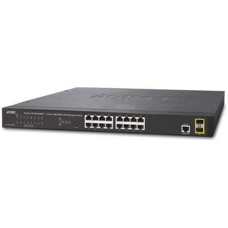 Planet Technology Corp. PLANET 16-Port Layer 2 Managed Gigabit Ethernet Switch + (GS-4210-16T2S)
