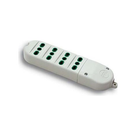 MULTIPRESA - CAVO BIPASSO FME - BIANCO POSTI 4 2P+T 16A- 2 pezzi