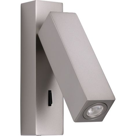 Luz de lectura hall surface led 3w 3000k níquel satinado 108lm (1/5)