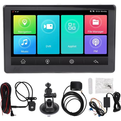 CarPlay e Android Auto wireless per tutti i veicoli, touchscreen portatile da 7 pollici con telecamera posteriore, controllo vocale e uscita audio migliorata.