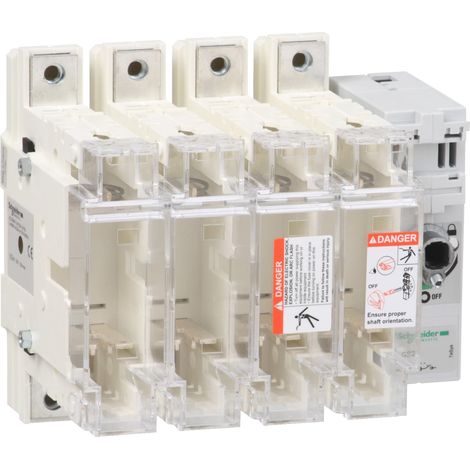 TeSys GS - interrupteur sectionneur fusible - 4P - 250A - din 1 - GS2N4