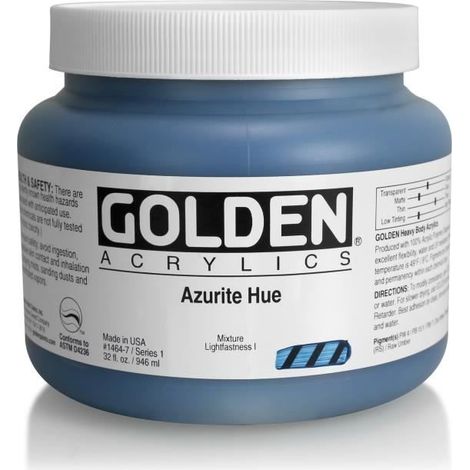 Peinture acrylique - Golden - Bleu Azur S1 - 946 ml - Mixte - Expédition de France