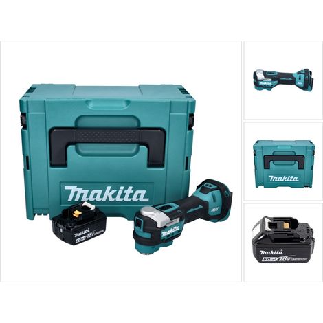 Makita DTM 52 G1J Akku Multifunktionswerkzeug 18 V Starlock Max Brushless + 1x Akku 6,0 Ah + Makpac - ohne Ladegerät