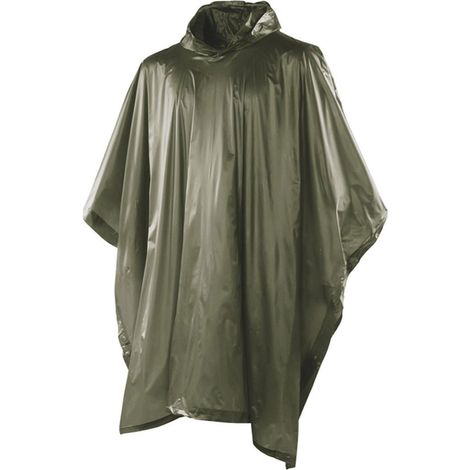 Poncho étanche en PVC avec boutons latéraux