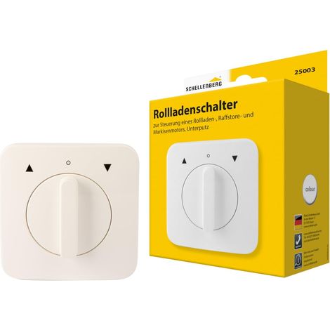 Schellenberg 25003 Interruttore per tapparelle da incasso, bianco (1/5)