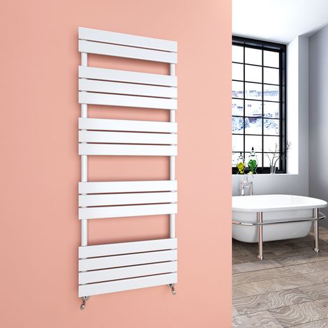 SKY Bathroom Flat Panel Heated Towel Rail Radiator Central Heating 1600x600mm White (1/5)
