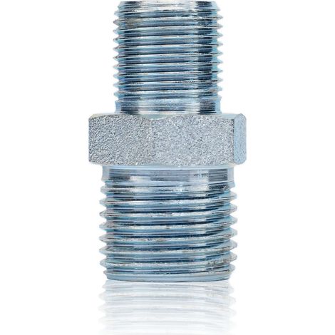 Zoccolo per Prolunga Tubo Alta Pressione – Acciaio Inox, Filettatura 1/4" a 3/8", 400 Bar  Uso Industriale Verniciatura