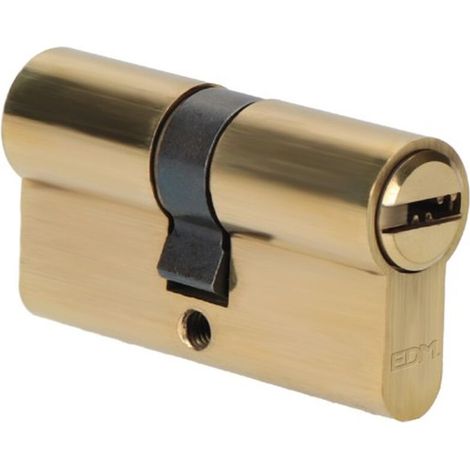 Cilindro in ottone 60mm (30+30mm) Camma lunga R15 con 5 chiavi di sicurezza incluse EDM (1/3)