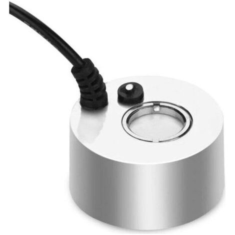 Brumisateur ultrasonique métallique Fogger 24 V pour bassin, aquarium, jardin, Halloween, prise UE (argent) (1/4)