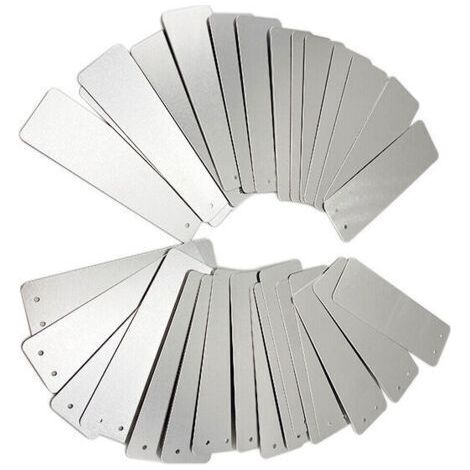 Etiquette pour plante,100 étiquettes en aluminium pour le jardinage - Rectangle, panneaux de signalisation pour l'extérieur, panneaux en métal, étiquettes pour les plantes de jardinage, panne (1/5)