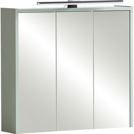 Spiegelschrank mit LED-Beleuchtung in Pistazie PROVIDENCE-80 (1/3)