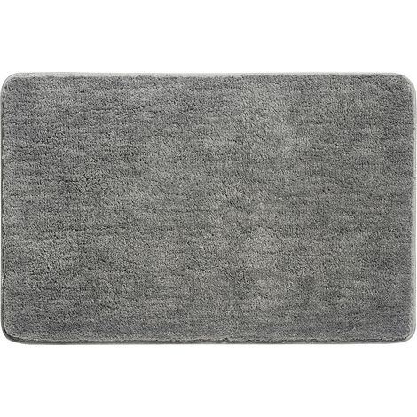 Tapis de Bain, Antidérapant Tapis Salle de Bain Ultra Doux Tapis Sortie de Douche en Microfibre Tapis de Sol Épaissi Gris, Absorbant, 40 x 60cm (1/5)
