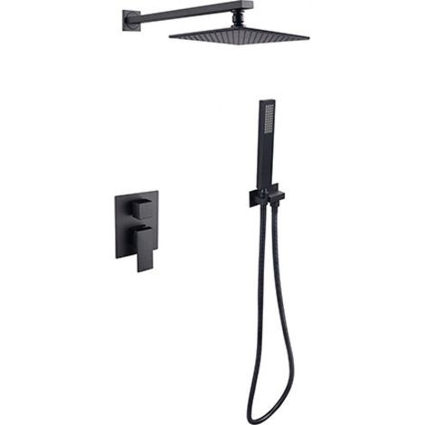 Set doccia a incasso Besco Modern Varium I nero (1/4)