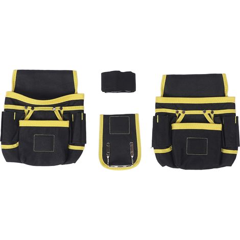 Ceinture outils magnétique robuste 26 poches – Détachable réglable électricien charpentier construction, rangement (1/5)