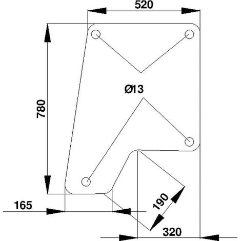 Vitre de porte UNIVERSEL D7404 (1/2)