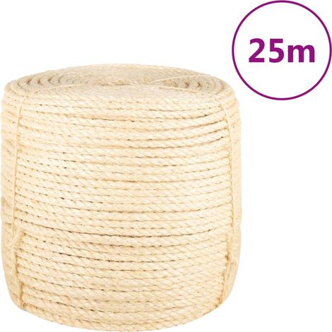 Corde 100 % sisal 8 mm 25 m