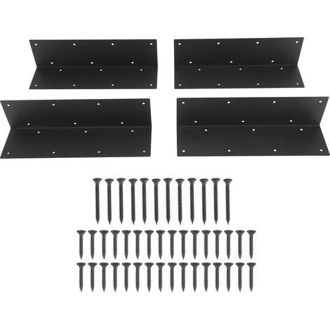 Eckverbinder für Hochbeete, 4 Stück, Stahl, Metall-Eckstütze für 20-24 Zoll Hochbeete (1/5)