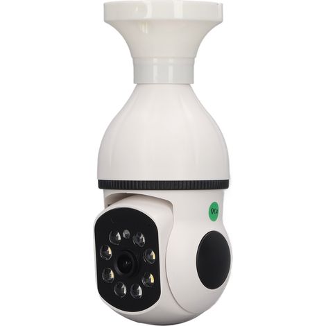 Caméra de surveillance HD WiFi pivotante à 360° avec détecteur de mouvement, vision nocturne et sans fil (110-240 V). (1/5)