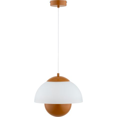 Suspension minimaliste brun/blanc, E27 15W Setna Alfa (1/2)