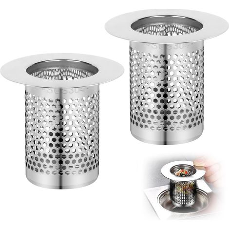 CSPARKV 2 piezas de colector de pelo de ducha, filtro de bañera de 5,5 × 5 cm, rejilla para el pelo de la ducha, filtro de ducha, filtro de pelo de la ducha, filtro de pelo de la bañera, filtro de fre (1/5)