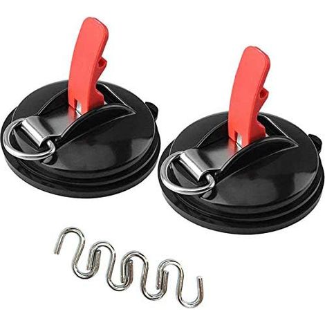 Ancre de ventouses voiture automatique ventouse puissante et robuste avec crochets fixation en S (1/4)