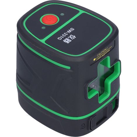 Niveau laser vert SW-331G, marqueur de lignes haute précision, appareil de projection automatique pour nivellement au sol, niveau à plat avec batterie intégrée (1/5)