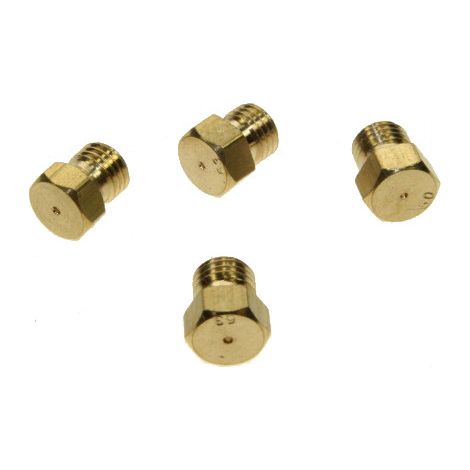 Kit injecteurs gaz butane 900353 pour Cuisinière AVEA, AYA, BLUESKY, DAV, EDSON, EUREKA, FAR, FINLUX, FORTEX, FRIONOR, FUNIX, HARROW, HELKINA, HIGHONE, JETGAZ, LINETECH, PROLINE, SOGELUX, SURFLINE, T